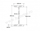 Profil INP zincat 550 mm 1
